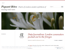 Tablet Screenshot of piquantbites.wordpress.com