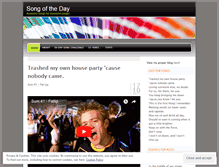 Tablet Screenshot of jimmyssongoftheday.wordpress.com