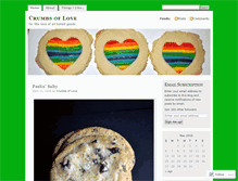 Tablet Screenshot of crumbsoflove.wordpress.com