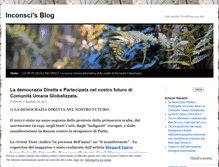 Tablet Screenshot of inconsci.wordpress.com