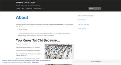 Desktop Screenshot of montanataichi.wordpress.com