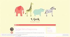 Desktop Screenshot of geeki.wordpress.com