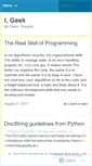 Mobile Screenshot of geeki.wordpress.com
