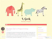 Tablet Screenshot of geeki.wordpress.com