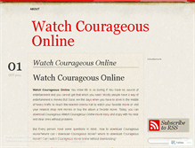 Tablet Screenshot of iwatchcourageousonline.wordpress.com