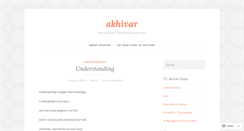 Desktop Screenshot of akhivar.wordpress.com