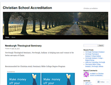 Tablet Screenshot of christianschoolaccreditation.wordpress.com