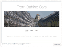 Tablet Screenshot of frombehindbars.wordpress.com