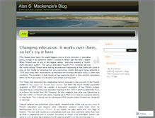 Tablet Screenshot of alansmackenzie.wordpress.com