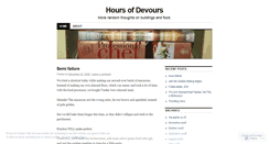 Desktop Screenshot of hoursofdevours.wordpress.com