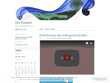 Tablet Screenshot of justpeachesny.wordpress.com