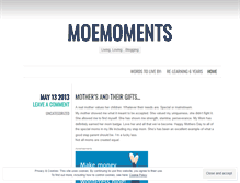 Tablet Screenshot of moemoments.wordpress.com