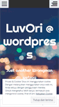 Mobile Screenshot of luvori.wordpress.com