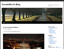 Tablet Screenshot of corradoricci.wordpress.com