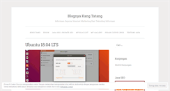 Desktop Screenshot of kangtatang.wordpress.com