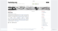 Desktop Screenshot of hackstop1.wordpress.com
