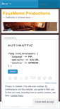 Mobile Screenshot of fauxmeme.wordpress.com