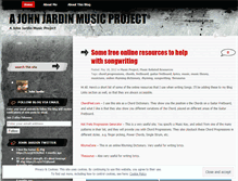 Tablet Screenshot of johnjardinmusic.wordpress.com