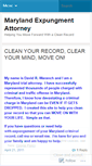 Mobile Screenshot of expungementmaryland.wordpress.com