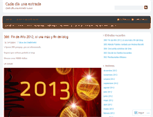Tablet Screenshot of 365entradas.wordpress.com