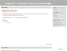 Tablet Screenshot of myazmer.wordpress.com