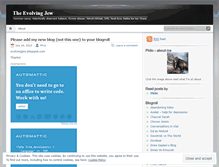 Tablet Screenshot of evolvingjew.wordpress.com