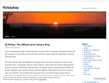 Tablet Screenshot of kirbaybay.wordpress.com