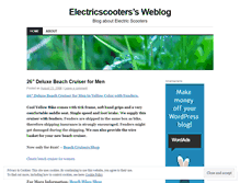 Tablet Screenshot of electricscooters.wordpress.com