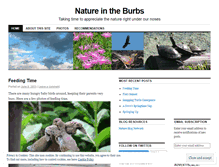 Tablet Screenshot of natureintheburbs.wordpress.com