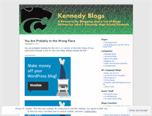 Tablet Screenshot of kennedyblogs.wordpress.com