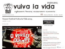 Tablet Screenshot of festivalvulvalavida.wordpress.com