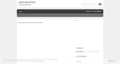 Desktop Screenshot of luposelvatico.wordpress.com