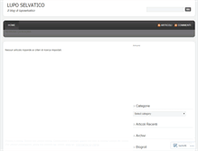 Tablet Screenshot of luposelvatico.wordpress.com