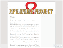 Tablet Screenshot of mpilonhleproject.wordpress.com