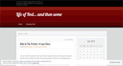 Desktop Screenshot of lifeofred.wordpress.com