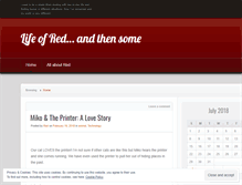 Tablet Screenshot of lifeofred.wordpress.com