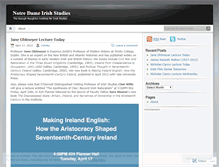 Tablet Screenshot of irishstudies.wordpress.com