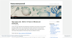 Desktop Screenshot of freescreensavers5.wordpress.com