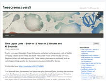 Tablet Screenshot of freescreensavers5.wordpress.com