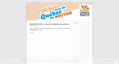 Desktop Screenshot of mauditepoutine.wordpress.com