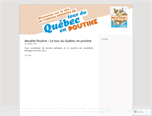 Tablet Screenshot of mauditepoutine.wordpress.com