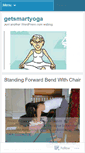 Mobile Screenshot of getsmartyoga.wordpress.com