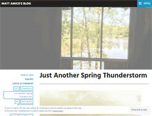 Tablet Screenshot of matthewamick.wordpress.com