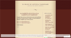 Desktop Screenshot of laetitiatassinari.wordpress.com