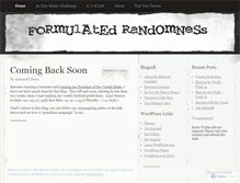 Tablet Screenshot of formulatedrandomness.wordpress.com