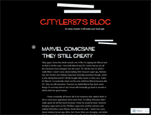 Tablet Screenshot of cjtyler87.wordpress.com