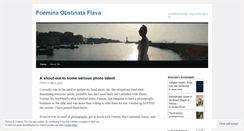 Desktop Screenshot of foeminaobstinataflava.wordpress.com