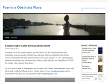 Tablet Screenshot of foeminaobstinataflava.wordpress.com