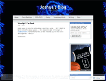 Tablet Screenshot of joshuadpwg.wordpress.com