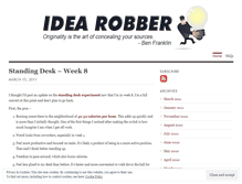 Tablet Screenshot of idearobber.wordpress.com